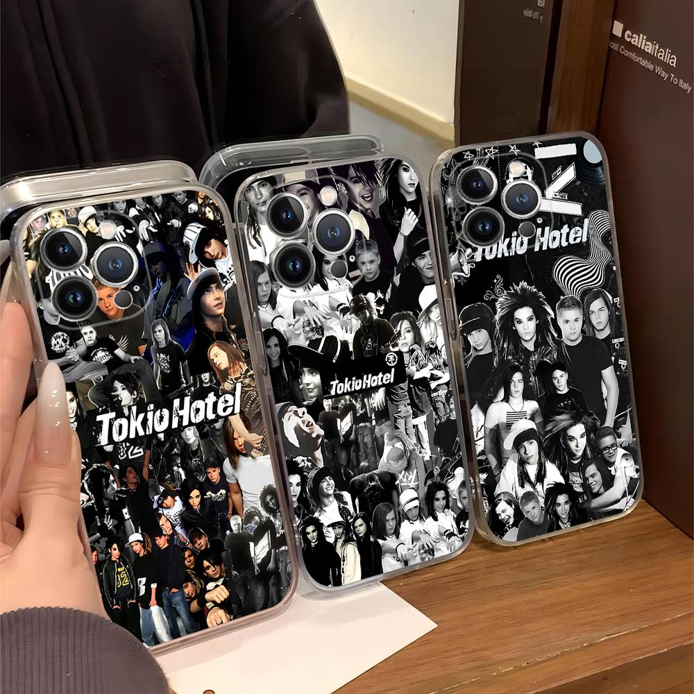 Tokio Hotel Band For IPhone 11 12 13 14 15 16 17 Pro Max Plus Air Transparent Clear Shockproof Case
