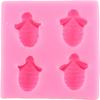 ZiXiang Bumble Bee Silicone Mold Honeycomb Fondant Molds Bee Hive Chocolate Molds For Cupcake Cake Decorating Candy Polymer Clay Gum Paste Set Of 4