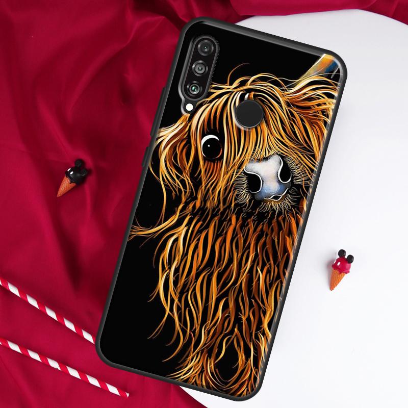 Highland Cows For Huawei Nova 12i 11i 8i 12s 9 10 SE Y90 Y60 Y70 Y72 Y61 Y91 P20 P40 P30 Lite P60 Pro Case