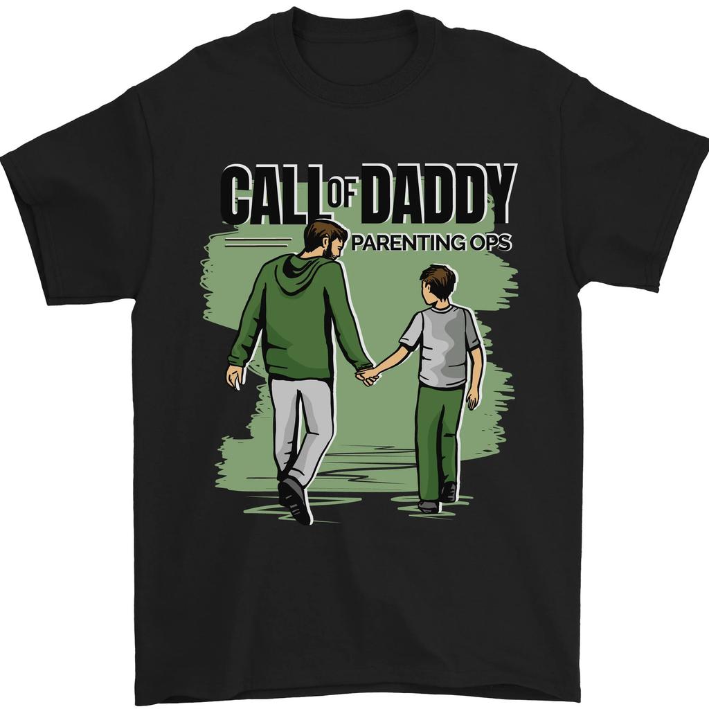 Call of Daddy Funny Parody Fathers Day Dad Mens T-Shirt 100% Cotton