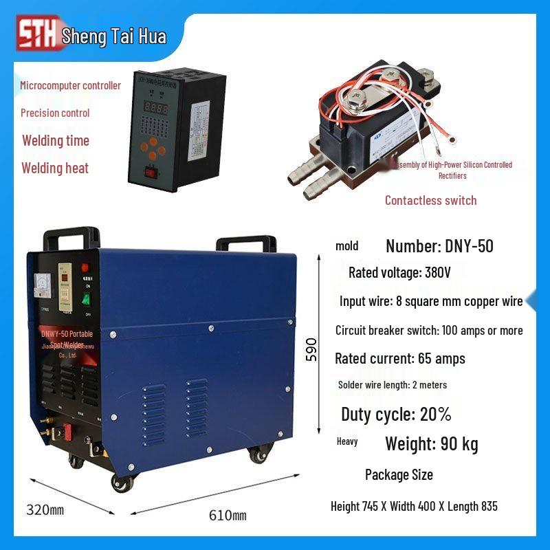 Compact Handheld Dual Electrode Spot Welder for Metal Repair