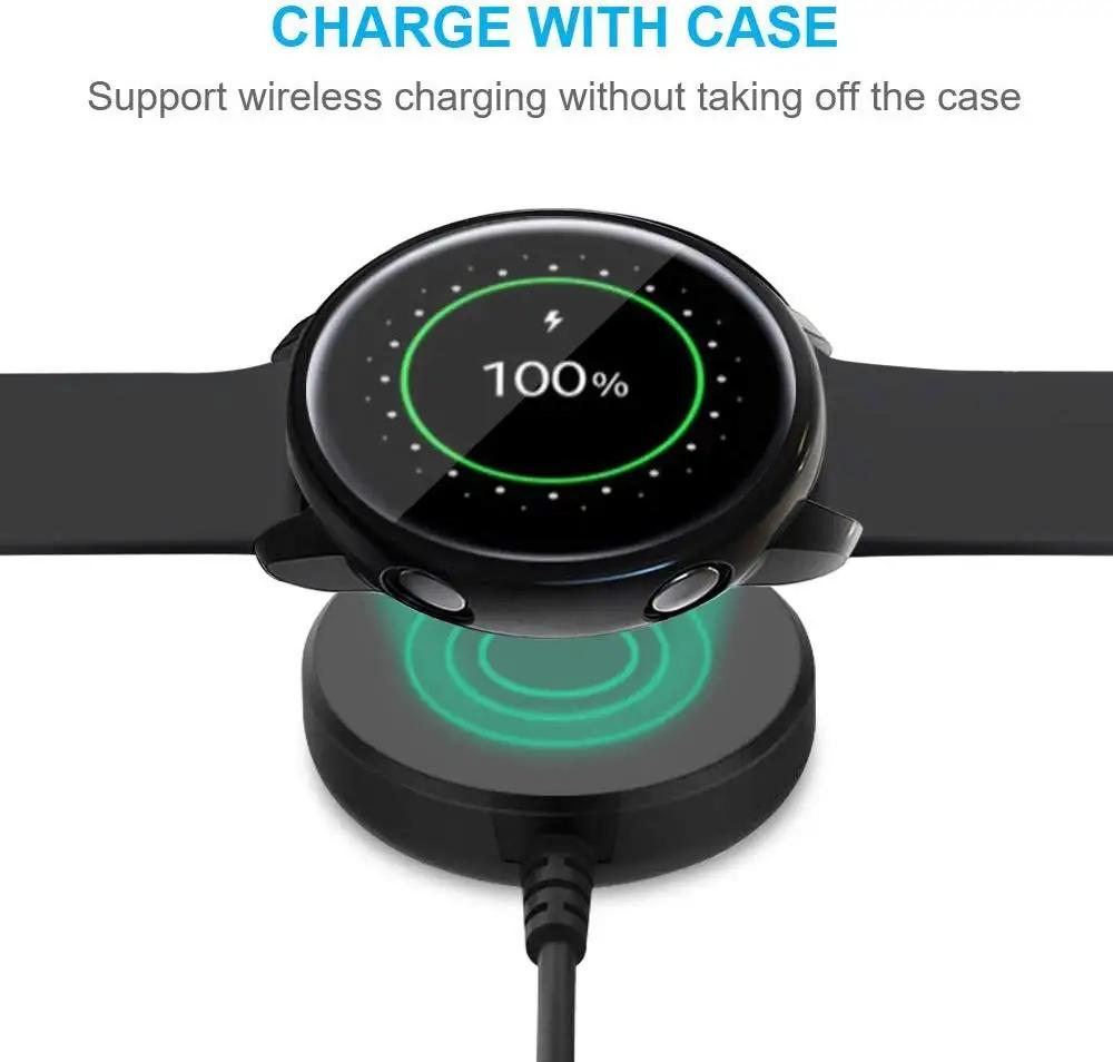 Case for Samsung Galaxy Watch 6 5 4 40mm 44mm Screen Protector TPU All-Around Bumper Protective Cover for Active 2 40/44mm