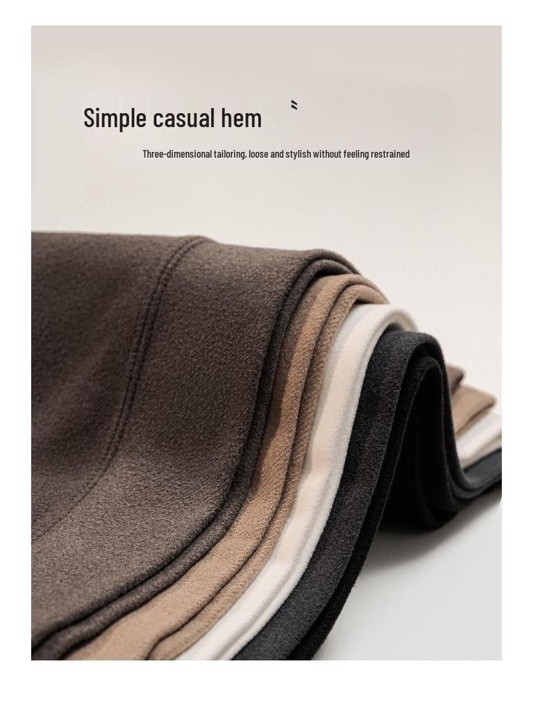Women's Heavyweight Fleece Stand-Up Collar Sweatshirt - High-Elasticity, Warm, Loose Fit Base Layer for Autumn/Winter