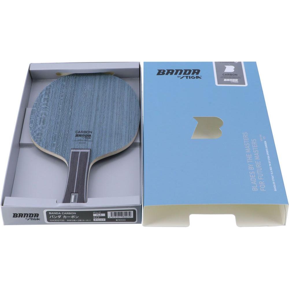 Used STIGA Table Tennis Shake Racket BANDA CARBON FLA BANDA Carbon Flare JTTA Japan Table Tennis Association Official Repulsion Club Activities Club