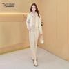 Woodpecker Women's Fashion Down Jacket & Wide-Leg Pants Set