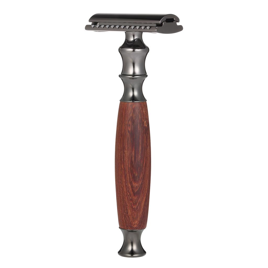 Buy Double-edged Shaving Razor Safety Beard Razor with Long Natural ...
