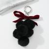 Unique Grape Plush Keychain with Bowknot Soft Grape Pendant Plush Bowknot Key Chain Lightweight for Daily Use Travel