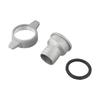 Aluminum Water Pump Pipe Connector with Rubber Gasket Providing Secure Fit and Leak Resistance for Various Pipe Sizes