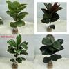 Realistic Artificial Plant Single Stem 15 Leaf Foliage Home Wedding Office Decor