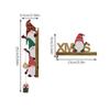 2pcs Wooden Christmas Door Corner Frame Modern Door Sign DIY Door Frame Pendant  Xmas