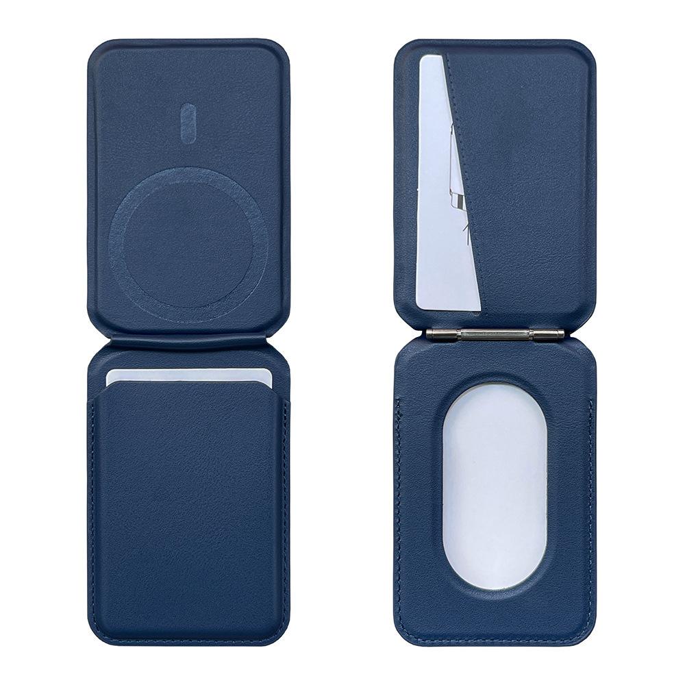 Applicable To Apple iPhone17 Bracket Magnetic Card Bag Pu Shaft MagSafe Card Sleeve Customized Logo