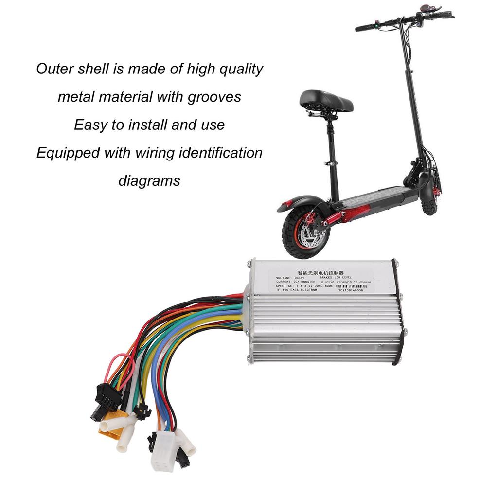 Electric Scooter Controller Intelligent Brushless Motor Controller 48V 20A for KUGOO M4 2 Wheeled Type