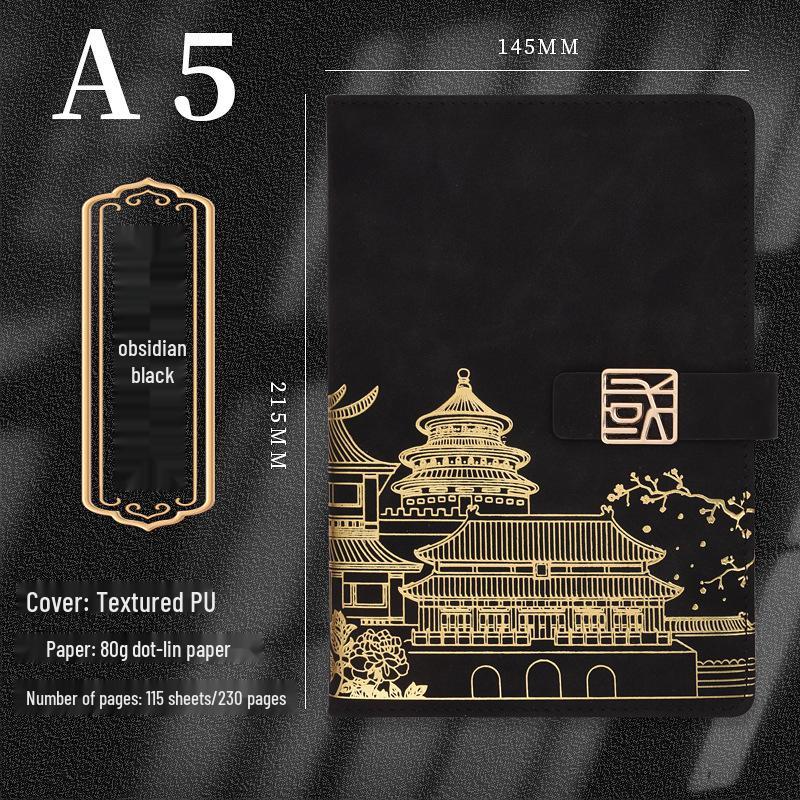 A5 Guochao Forbidden City Notebook Set: Creative Chinese-Style Diary & Cultural Gift