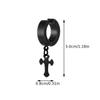 Gift Accessories Steel Cross Earrings No Ear Hole Punk Men Earrings Steel Ear Bone Clip  Travel