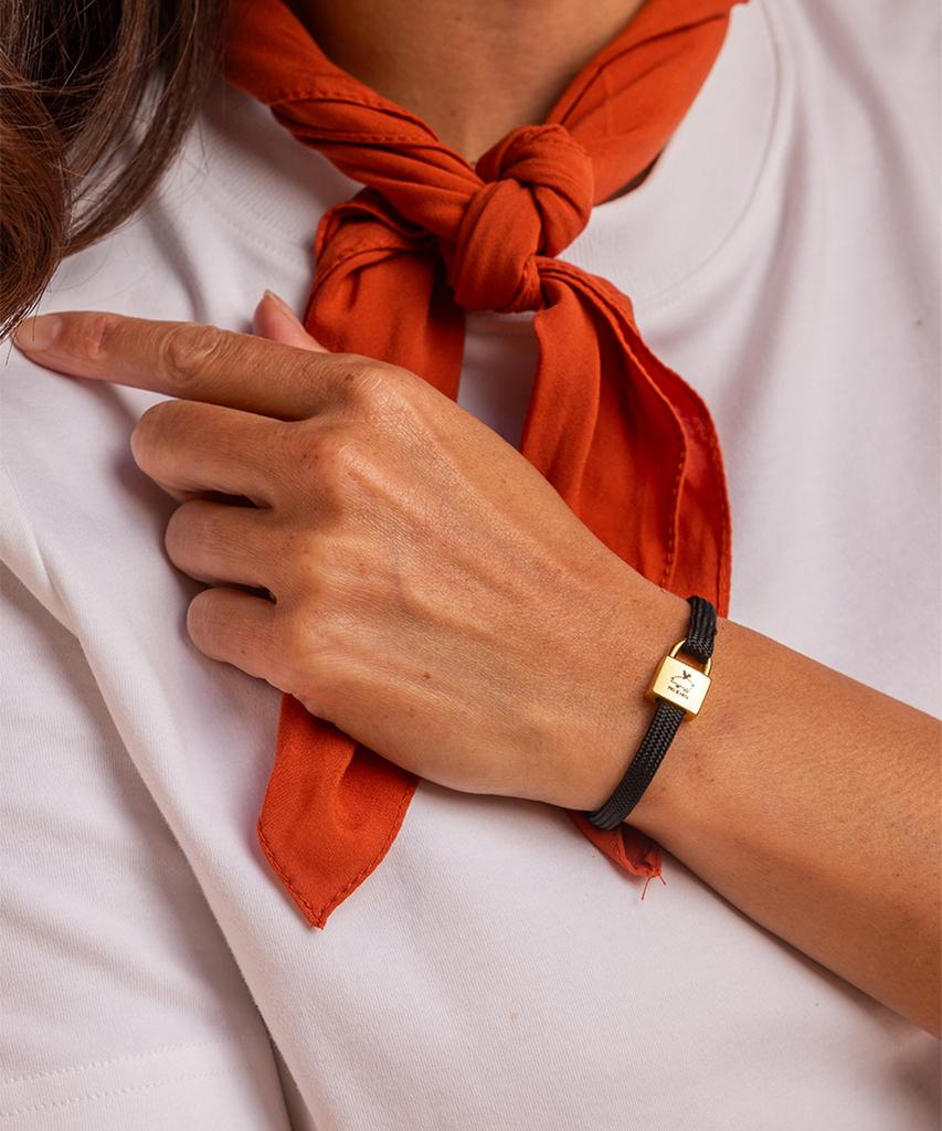 Pig&Hen (Women'S) Billie Bracelet - Black X Gold