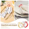 12/30 Pcs Table Napkins Holder Exquisite Metal Napkin Rings Table Decor Napkins Holder for Wedding Party Dinner Hotel Home Decor