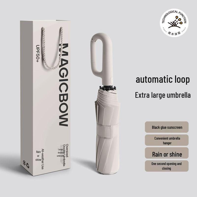 Men's Quick-Drying Windproof UV Protection Automatic Umbrella for Sun/Rain