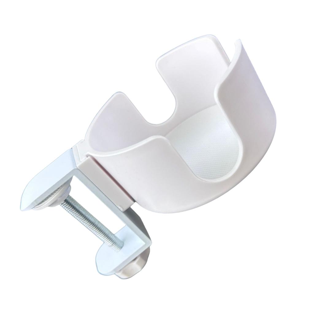 Practical Desk Mounted Cup Holder Trendy Space Saving Drink Clip for Workstations Adjustable Sturdy Desk Attachment