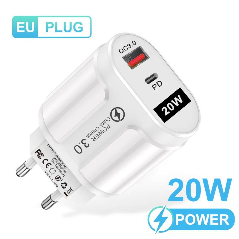 PD33W GaN Multi-Port QC3.0 Fast Charger - 9V/12V European Standard
