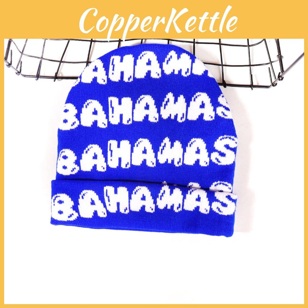 Knitted Letter Bahamas Cap Breathable Hat Urban Streetwear In Seasons Cold