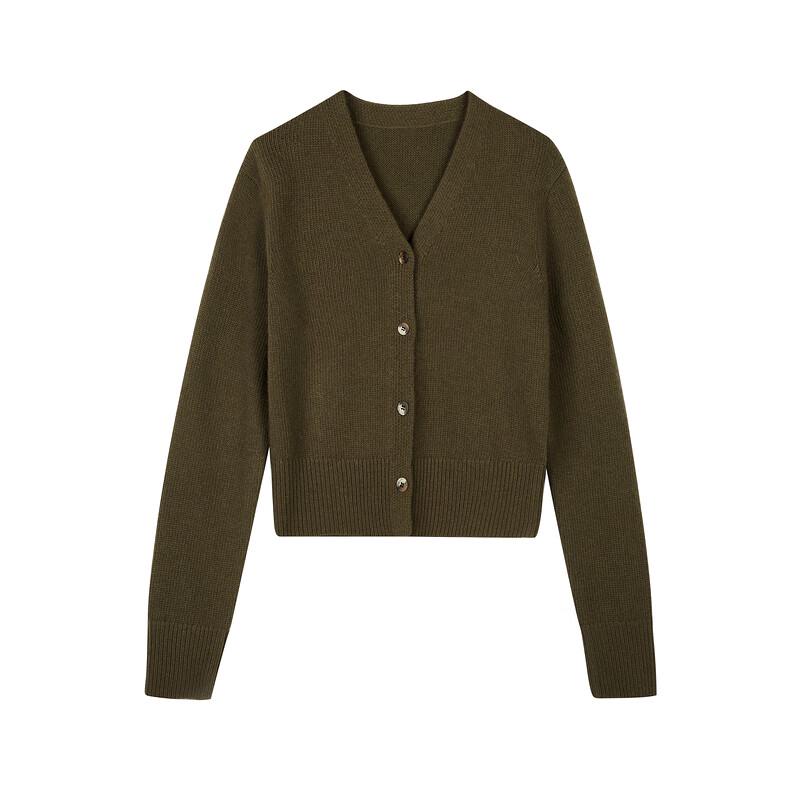 Women's Lambswool Cashmere Knit V-Neck Cardigan