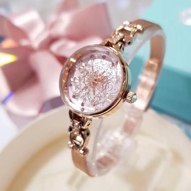 Anime Cardcaptor Sakura Watches Quartz Stone Clear Card Waterproof Sports Wrist Watch Accessories Electronic Clock Student Gift