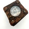 6.5cm Brass Handmade Brass Sundial Compass Beautiful Gift Item with Leather Box