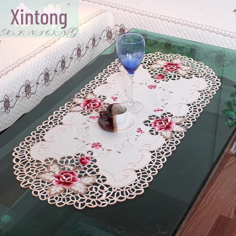 

Прямоугольный коврик для журнального столика, современный пасторальный европейский стиль, чехол для гостиной/прикроватного столика, несколько вариантов 40 x 85 cm