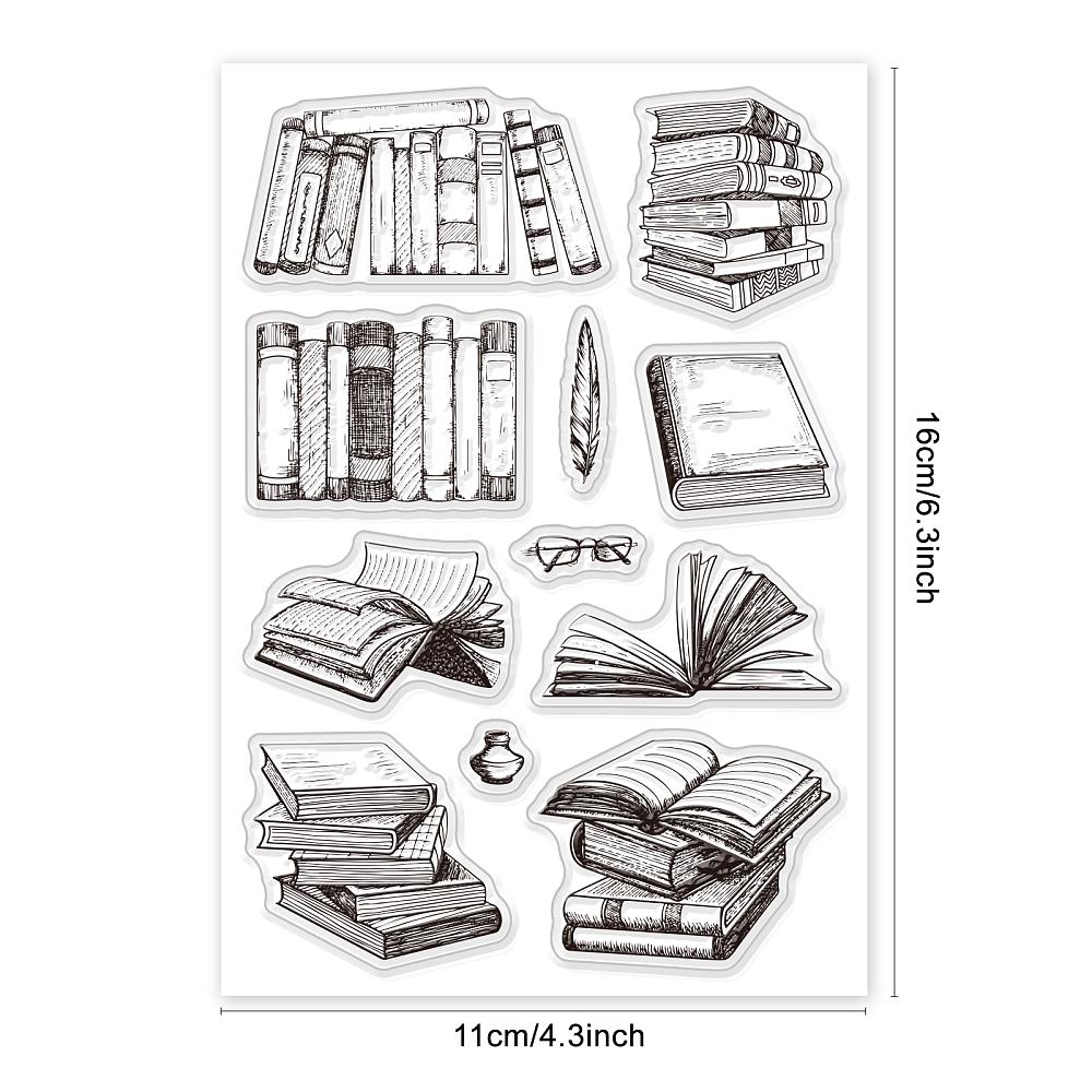 PVC Plastic Stamps for DIY Scrapbooking Photo Album Decorative Cards Making Stamp Sheets Book Pattern 16x11x0.3cm