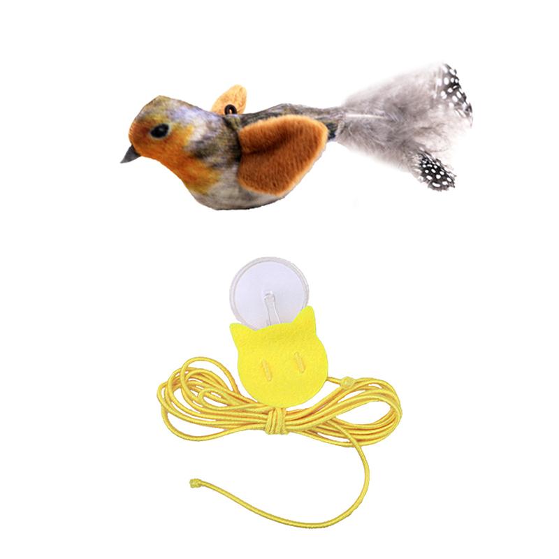 

Кошка Интерактивные Игрушки Кошачья Мята Птица (С кошачьей мятой) Собаки Кошки Активируемая при касании пищащая плюшевая игрушка для питомца, устойчивая к укусам подвесная игрушка для кошек коричневый