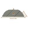 Food Cover Foldable Dish Cover Food Preservation Cover Prevent Flies Stripe Hollow-Carved Design Strip Steel Food Storage Cover