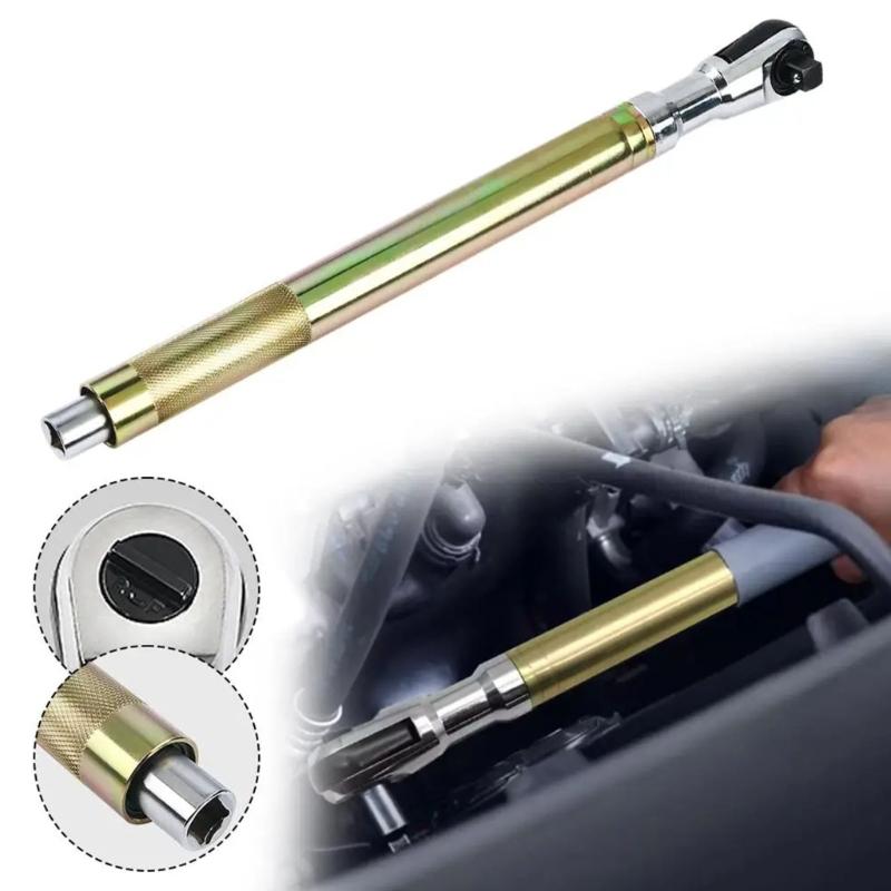 Motorized Rotating Ratchet Extended Wrench Hand Tool With Additional Grip For Simple Bolt Removal In Difficult Locations