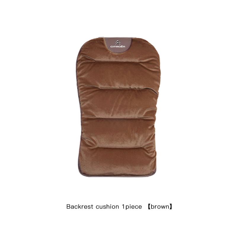 Car Seat Cover Winter Plush Warm Cushion Waist Pad For Citroen C3 C5 AIRCROSS C5X C4 Cactus PICASSO e-C3 e-C4 C1 C-Crosser C6 C2 akj256