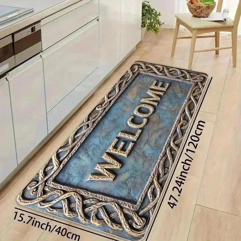 1 STKS Kiezelpatroon Keukenkleed Antislip Deurmatten Pop design Badkamervloerkleed Badmat Tapijt voor Huis Spoelbak Wasruimte Decor
