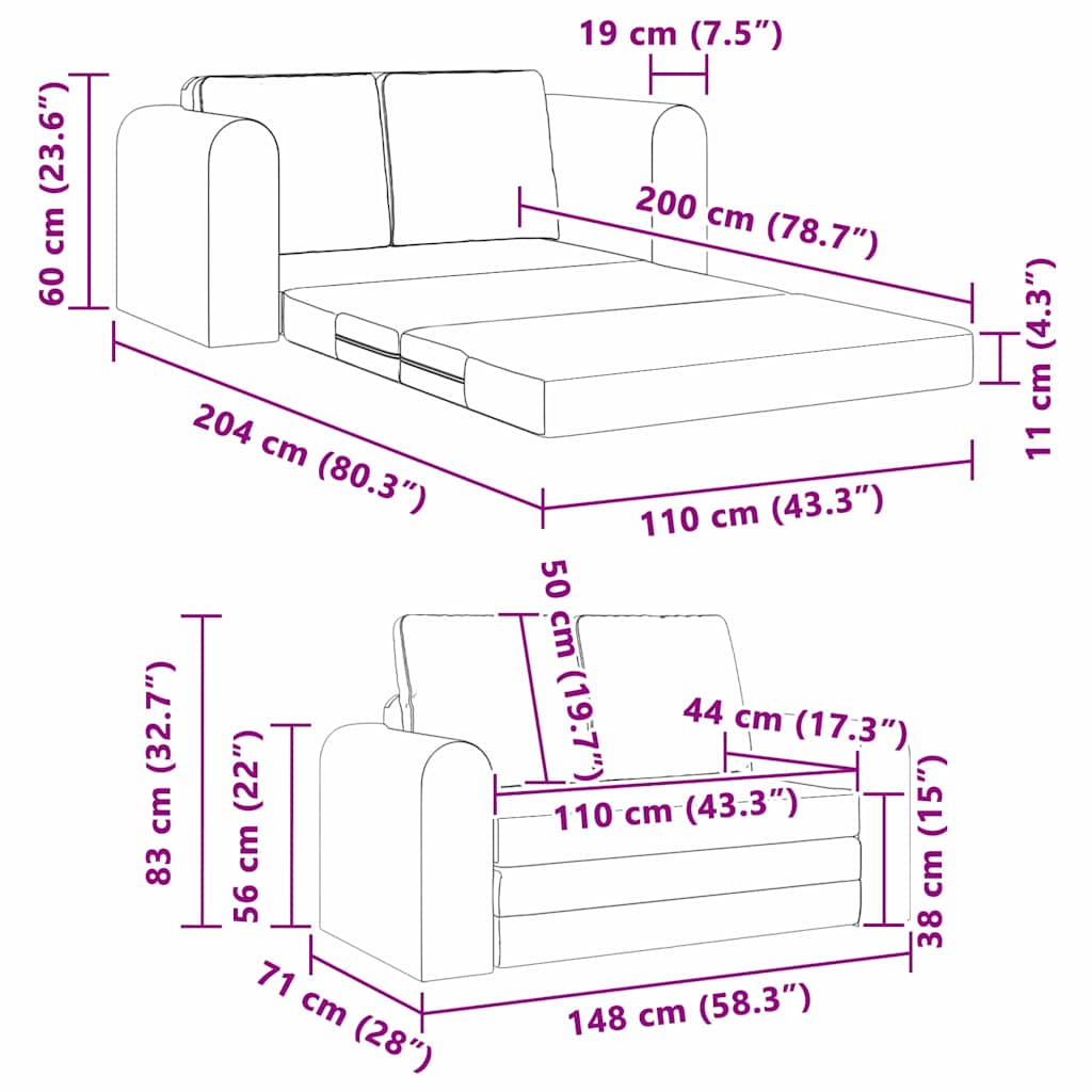 Grey Sleeper Sofa 148 X 71 X 83 Cm Velvet