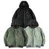 Unisex Hip Dock Carabiner Hooded Flight Bomber Jacket
