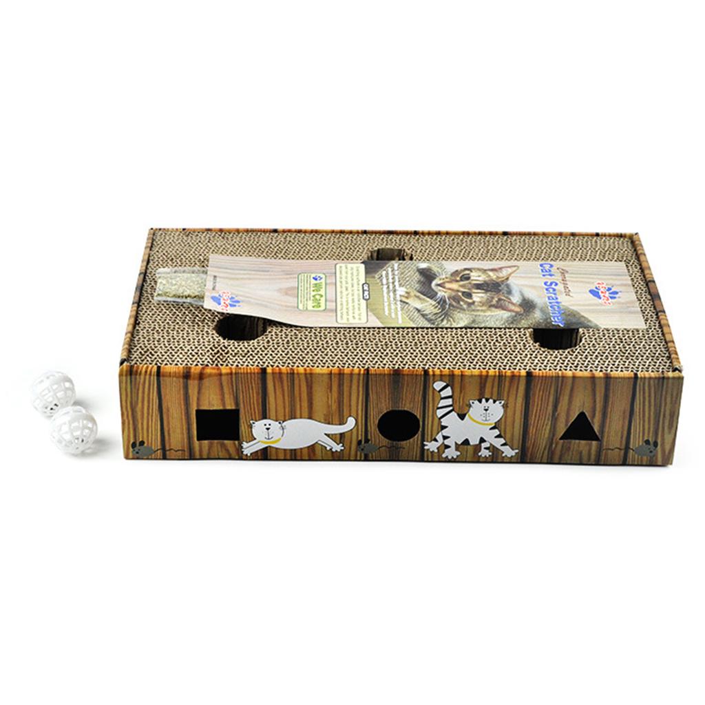 Corrugated Paper Pet Cat Scratching Board Kitten Play Grinding Claw Toys