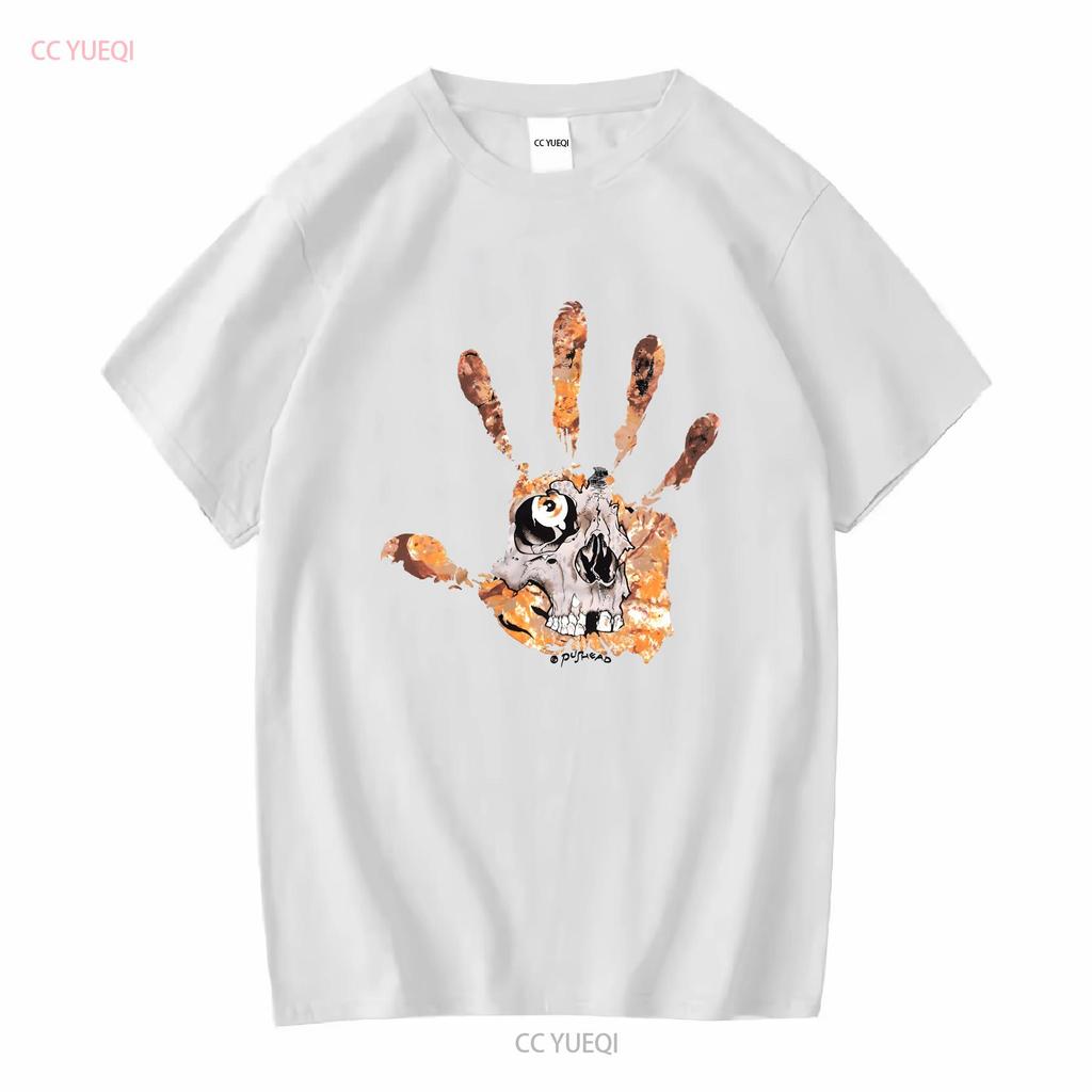 Vintage Y2K Pushead Κρανίο Χειροτύπωμα T-Shirt S Skate Punk Misfits Zorlac Metal vintage Πλυμένο Μαλακό ανδρικό Casual streetwear