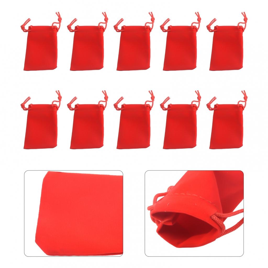 Wedding Velvet bag Party Favor Pouch Red Candy Holiday