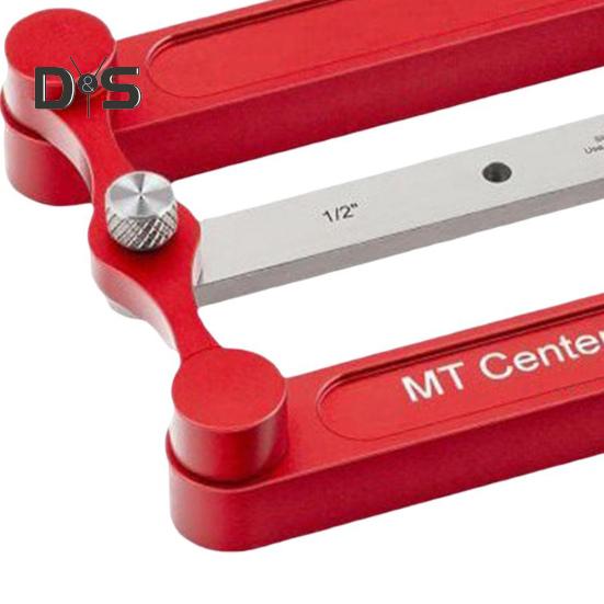 Aluminum Alloy Center Gauge Woodworking Marking Tool Set Durable Scribe Line Locator with Interchangeable Marking Bars