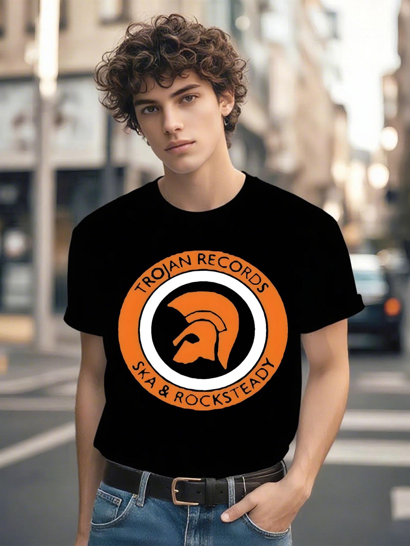 Trojan Records SKA Rocksteady Graphic Tshirt Graphic Tshi... M