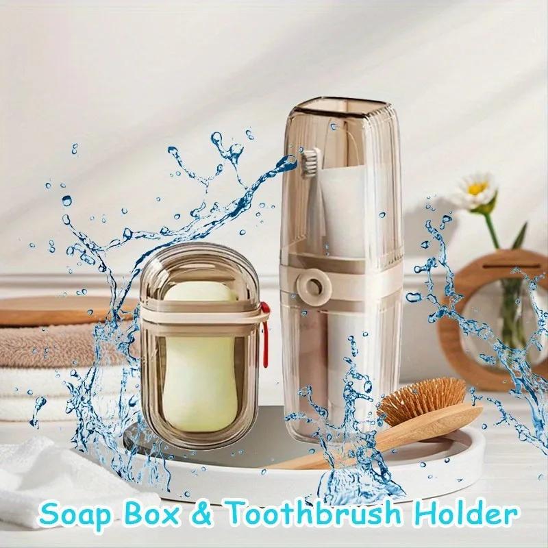 Toothbrush Soap Storage Box Light Luxury Dormitory Household Mouthwash Toothbrush Cup Children Mouthwash Cup Toothbrush Box