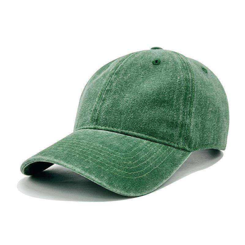 Pure Cotton Old Washed Baseball Cap Soft Top Solid Color Cap Sunshade Sunscreen Hat Embroidery