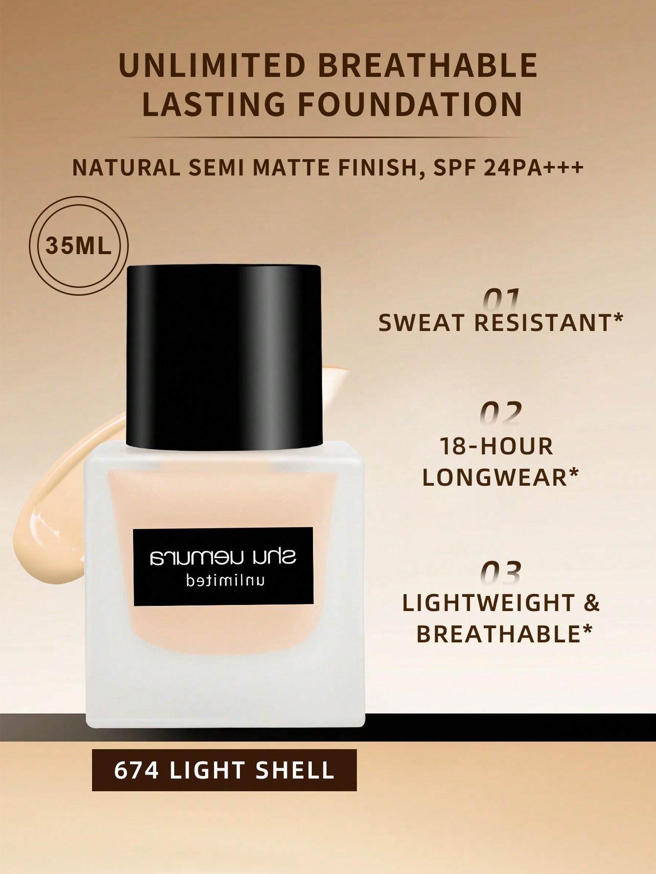 

Тональный крем Shu Uemura Unlimited (Натуральный матовый, SPF24 PA+++) #584 1.18 унц/35 мл (Случайные старые/новые версии) 674 LIGHT SHELL