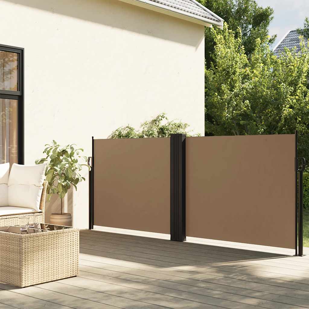 Retractable Side Awning Taupe 100 X 600 Cm
