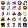 50 Cute and Funny Halloween Cartoon Stickers, Bat Ghost Party Hand Account Material Stickers