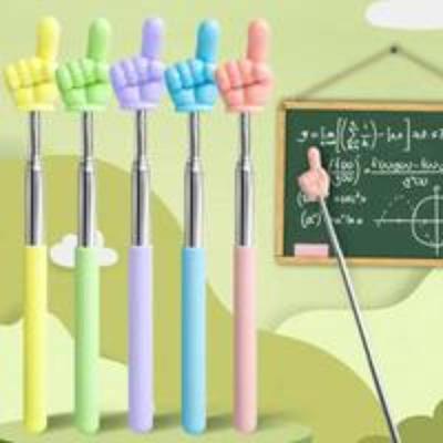 Bâton de lecture télescopique, bâton de commande de fouet, cliquez pour lire, outils pédagogiques, outil de classe pour enseignants, bâton de doigt pointeur