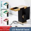 Waterfall Basin Faucet with LED Temperature Display