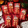 6pcs Traditional New Year Red Pocket Blessing Lucky Money Bags 2025 Snake Year Red Envelopes  Bonus