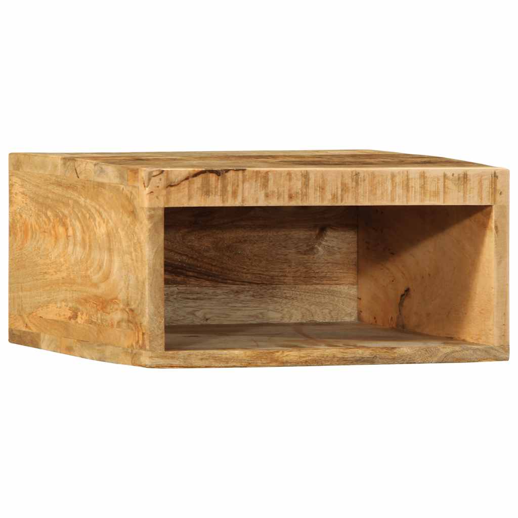 Wall Mounted TV Cabinets 2 Pcs Rough Mango Wood